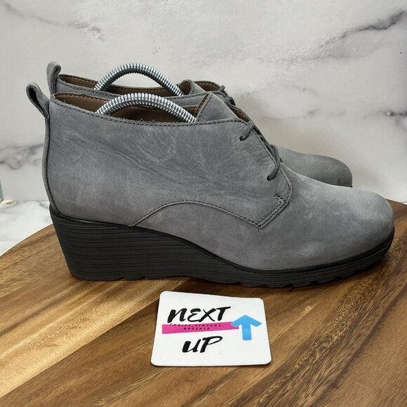 Dansko Charcoal Lace-Up Ankle Booties - Picture 3 of 10